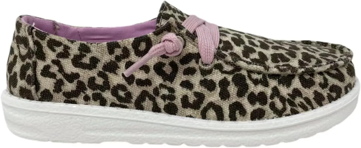 Gypsy Jazz Lil Ambosia Children's Leopard Print Slip-On Shoes