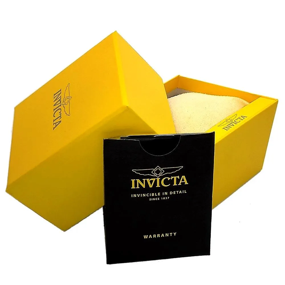 Invicta 1328 Men's Specialty Black Dial Gunmetal IP Steel Bracelet Chronograph Watch