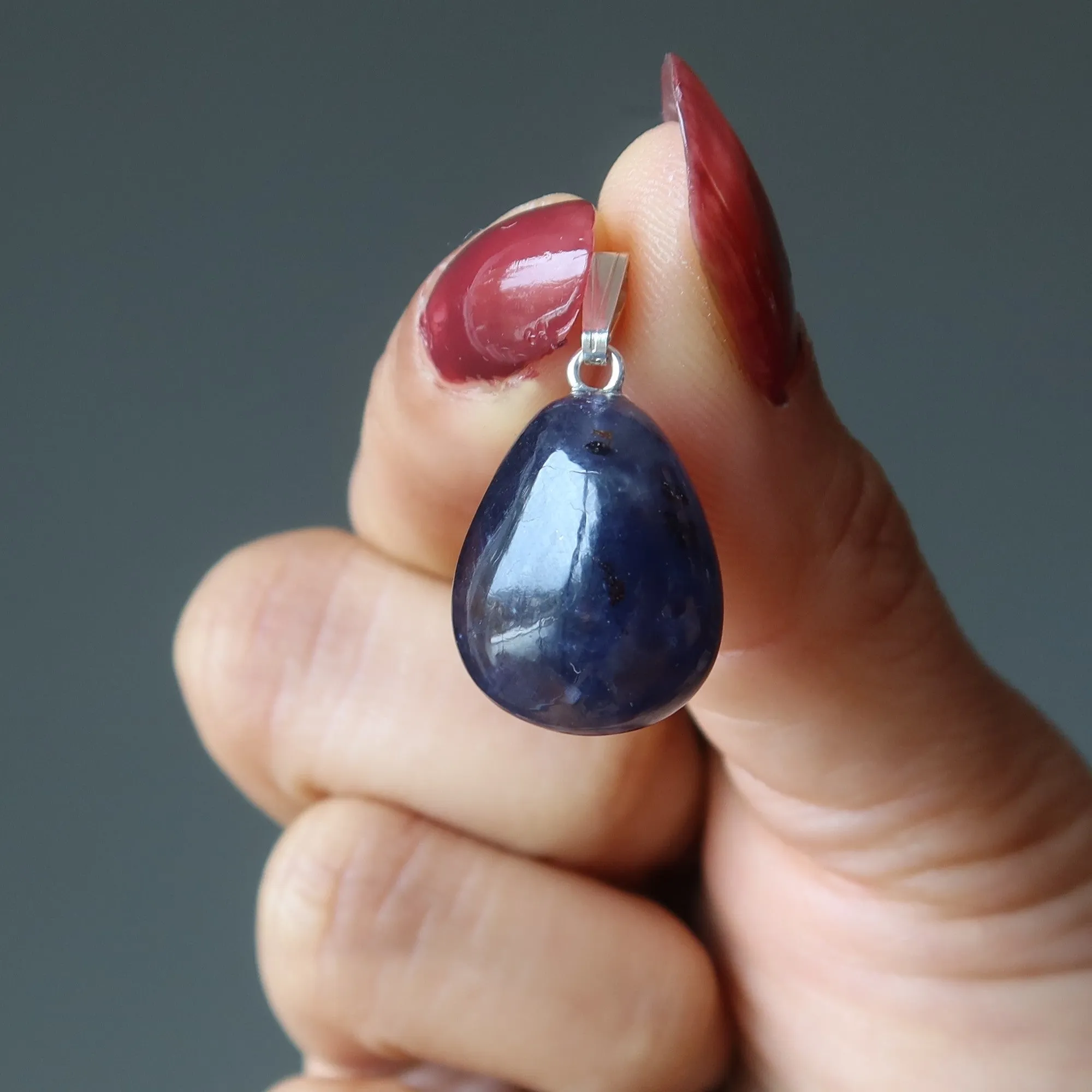 Iolite Pendant Wealth Watch Indigo Crystal