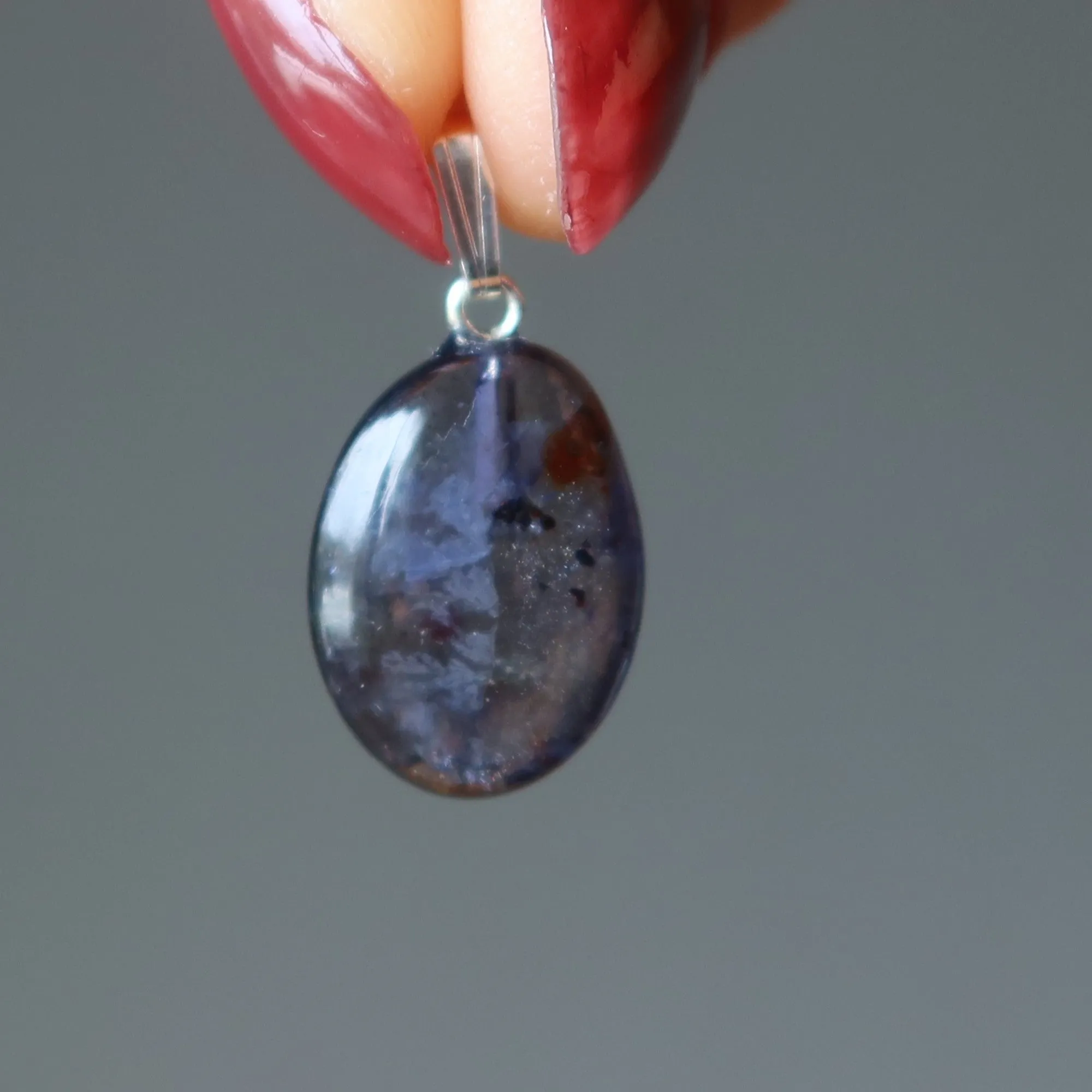 Iolite Pendant Wealth Watch Indigo Crystal