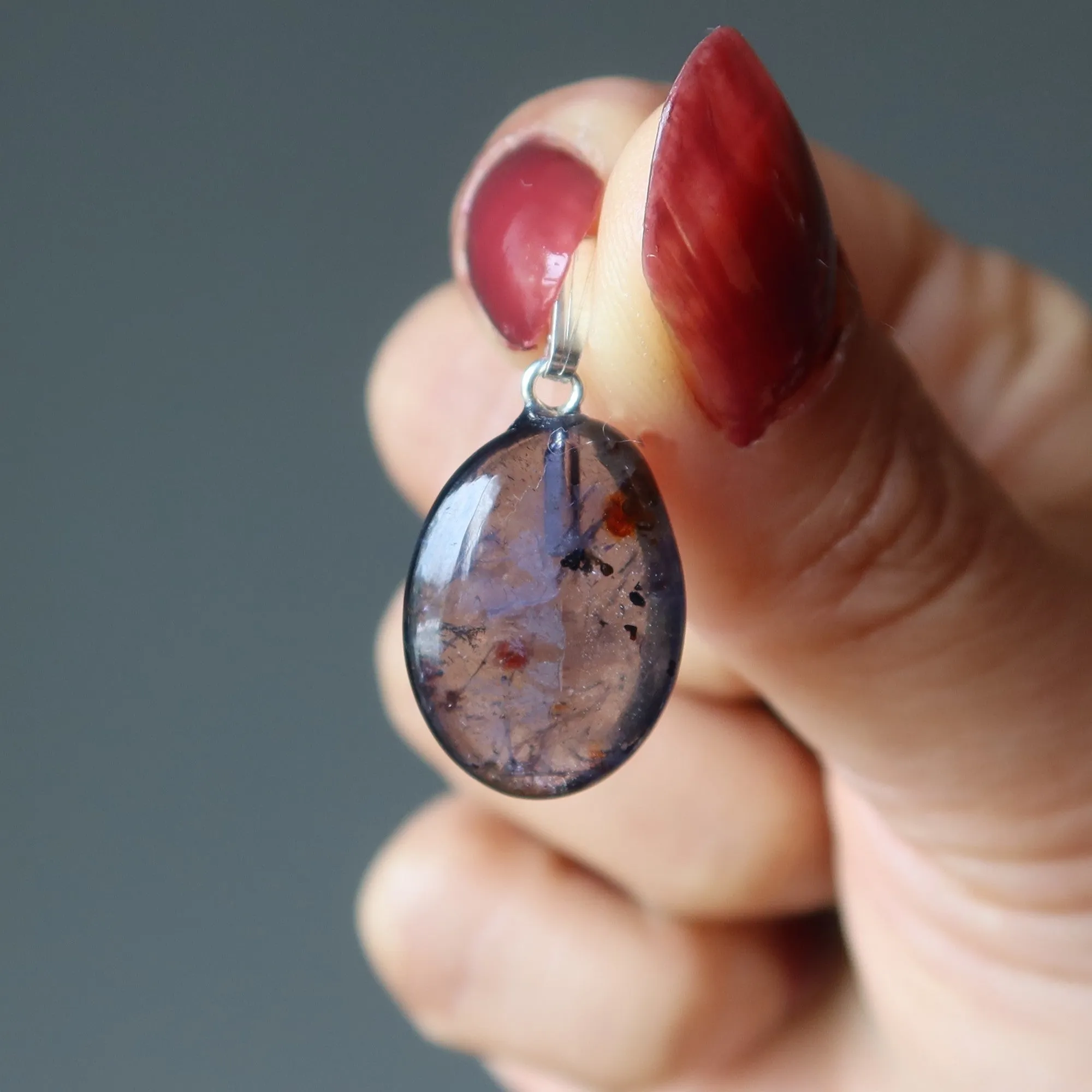 Iolite Pendant Wealth Watch Indigo Crystal