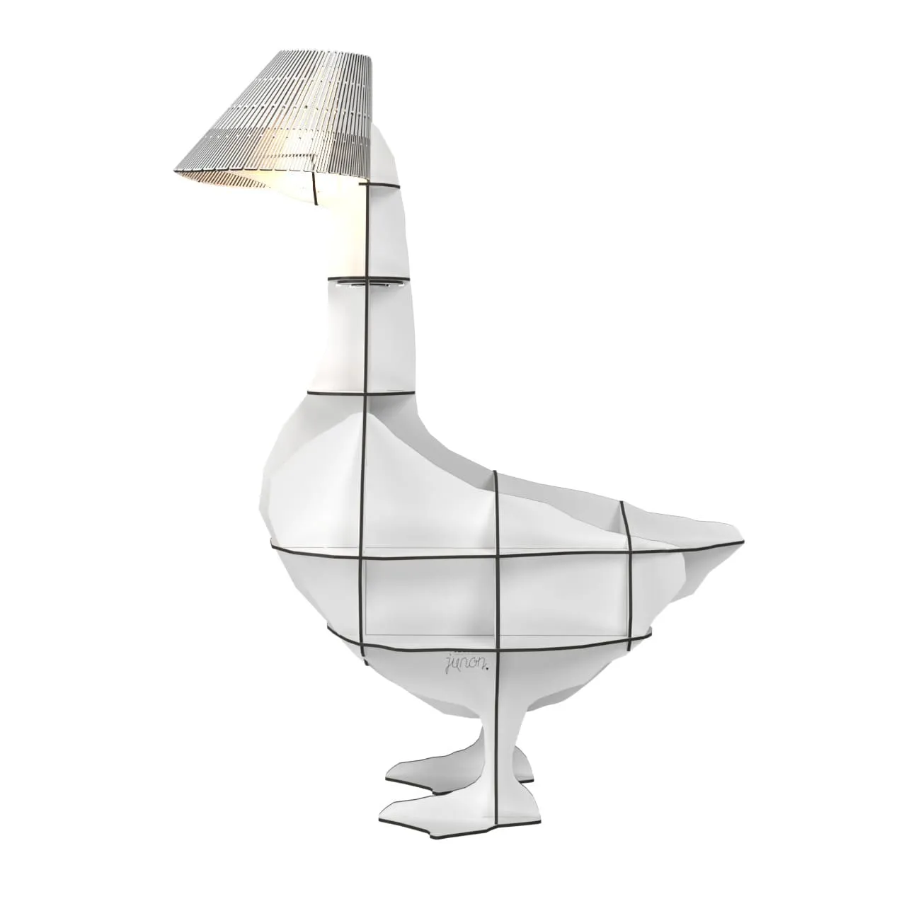 Junon illuminated goose bedside table