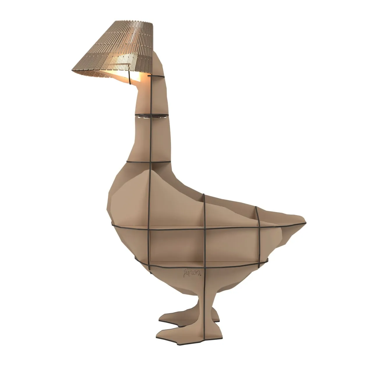 Junon illuminated goose bedside table