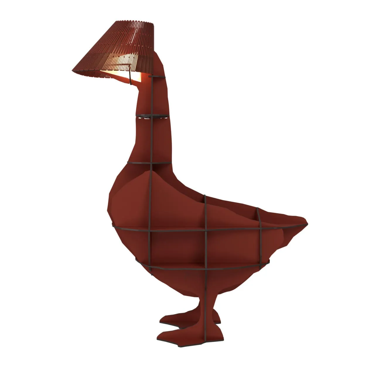 Junon illuminated goose bedside table