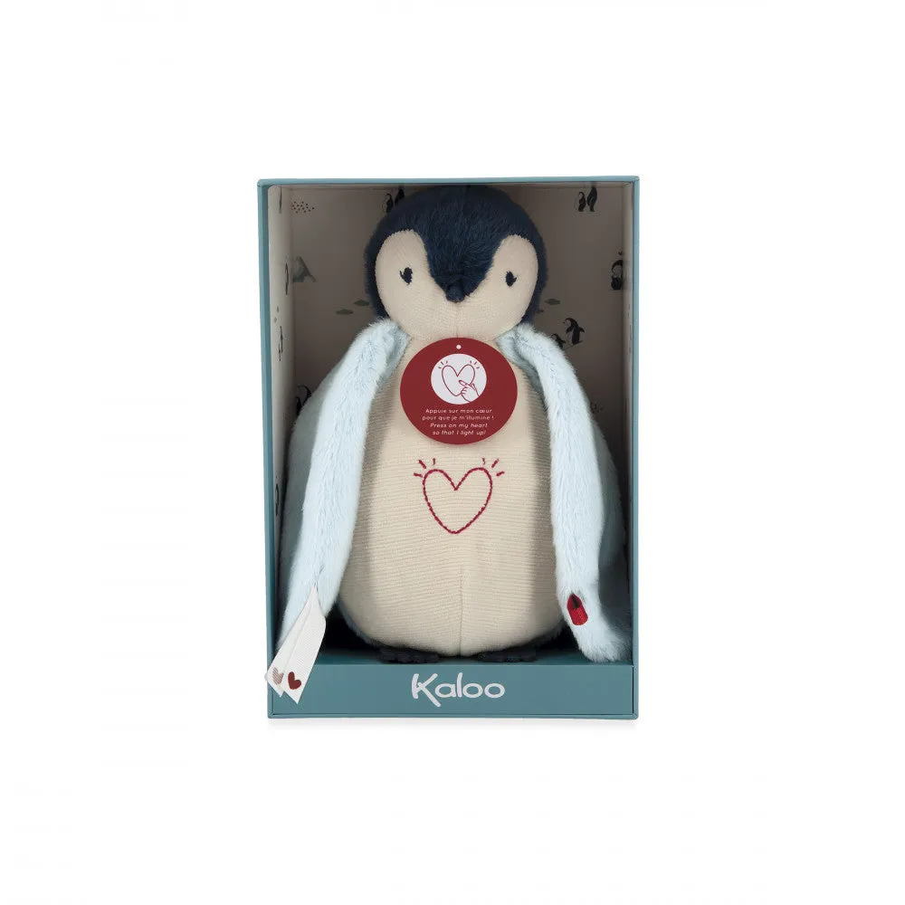 Kaloo Nightlight Plush Penguin Blue