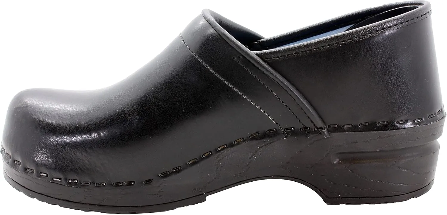 KLGN Women's Professional Plus Cabrio Leather Clogs