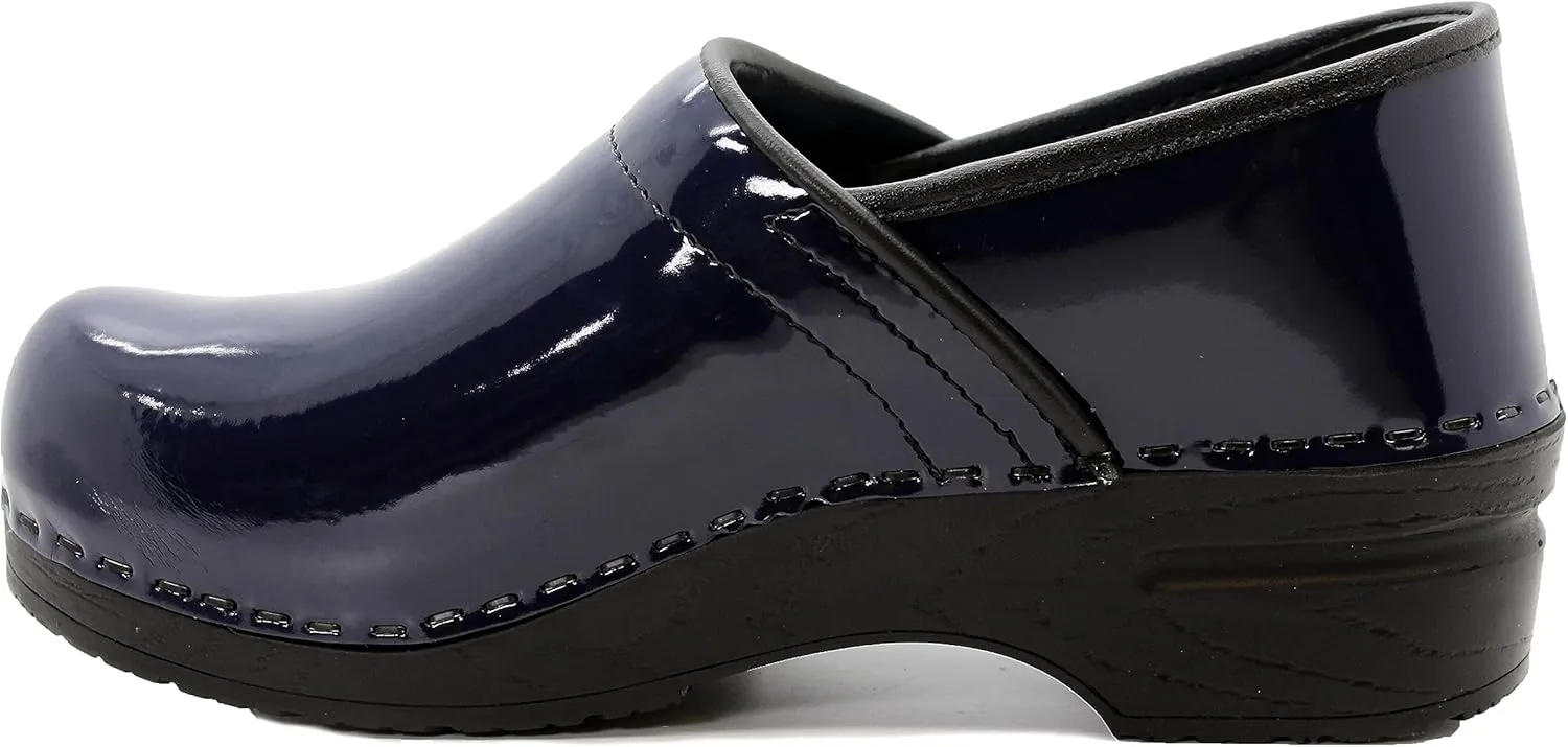 KLGN Women's Professional Plus Patent Leather Clogs