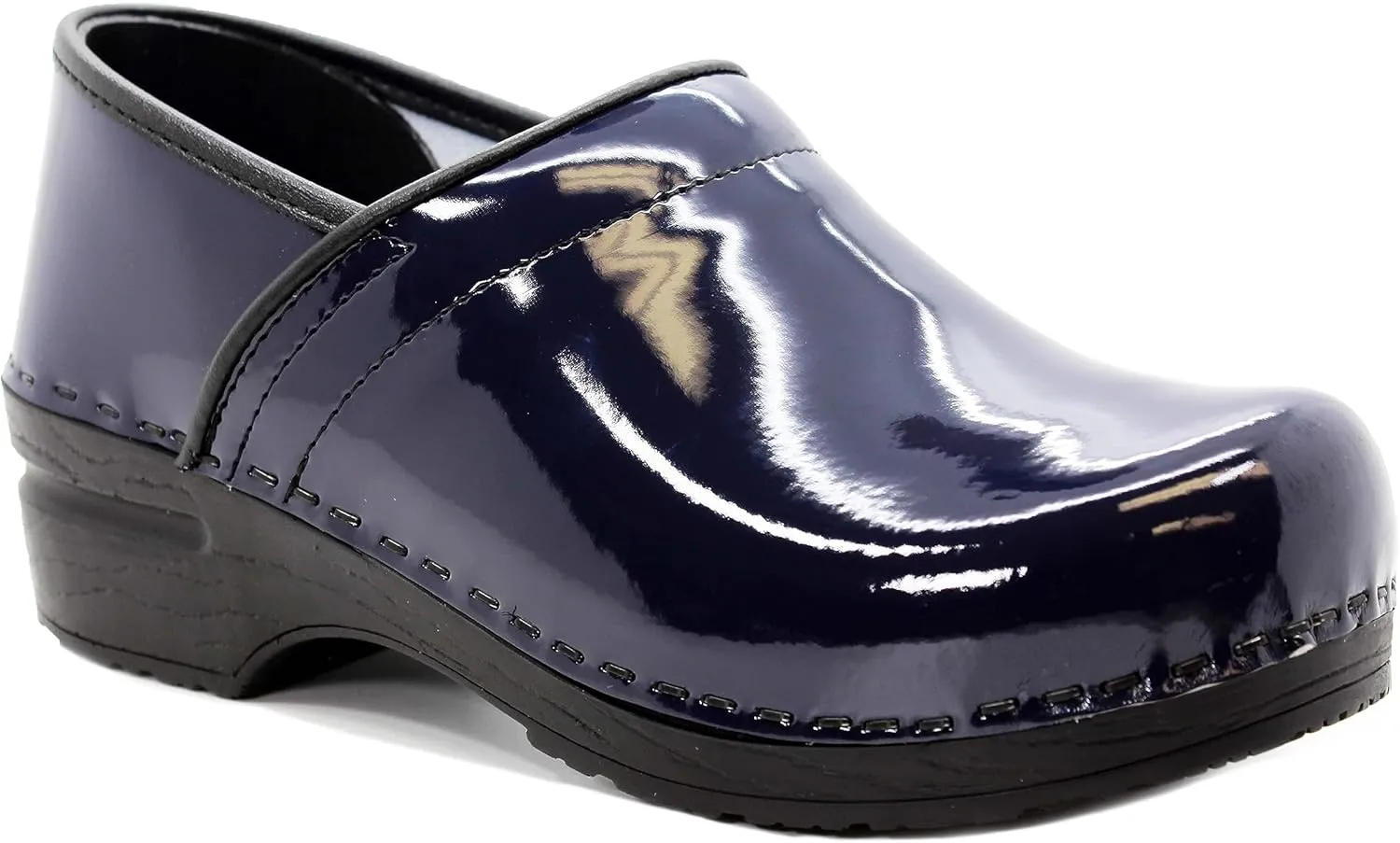 KLGN Women's Professional Plus Patent Leather Clogs