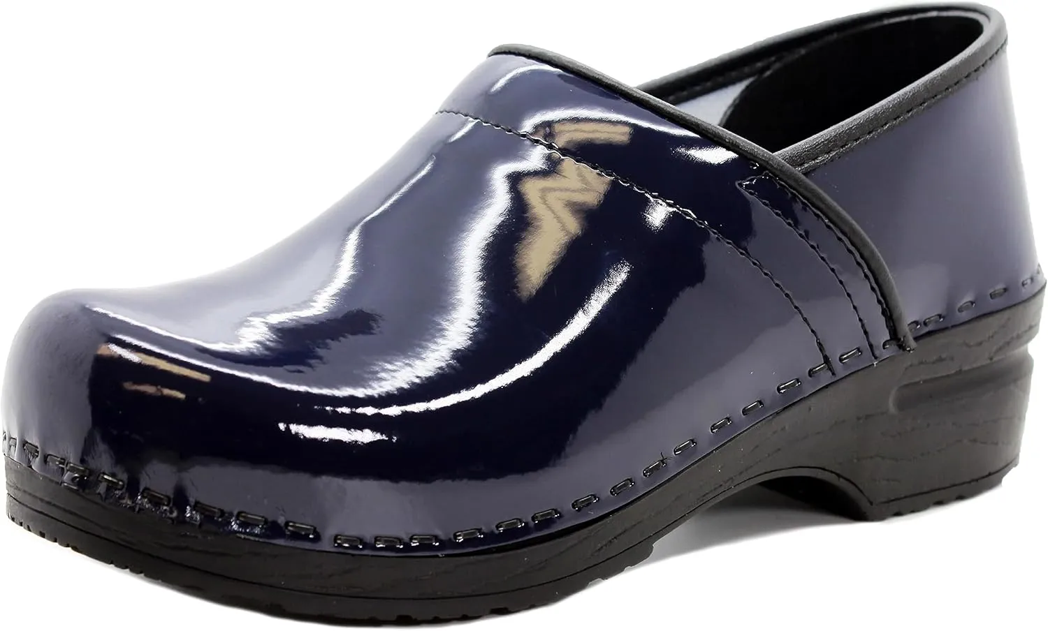 KLGN Women's Professional Plus Patent Leather Clogs