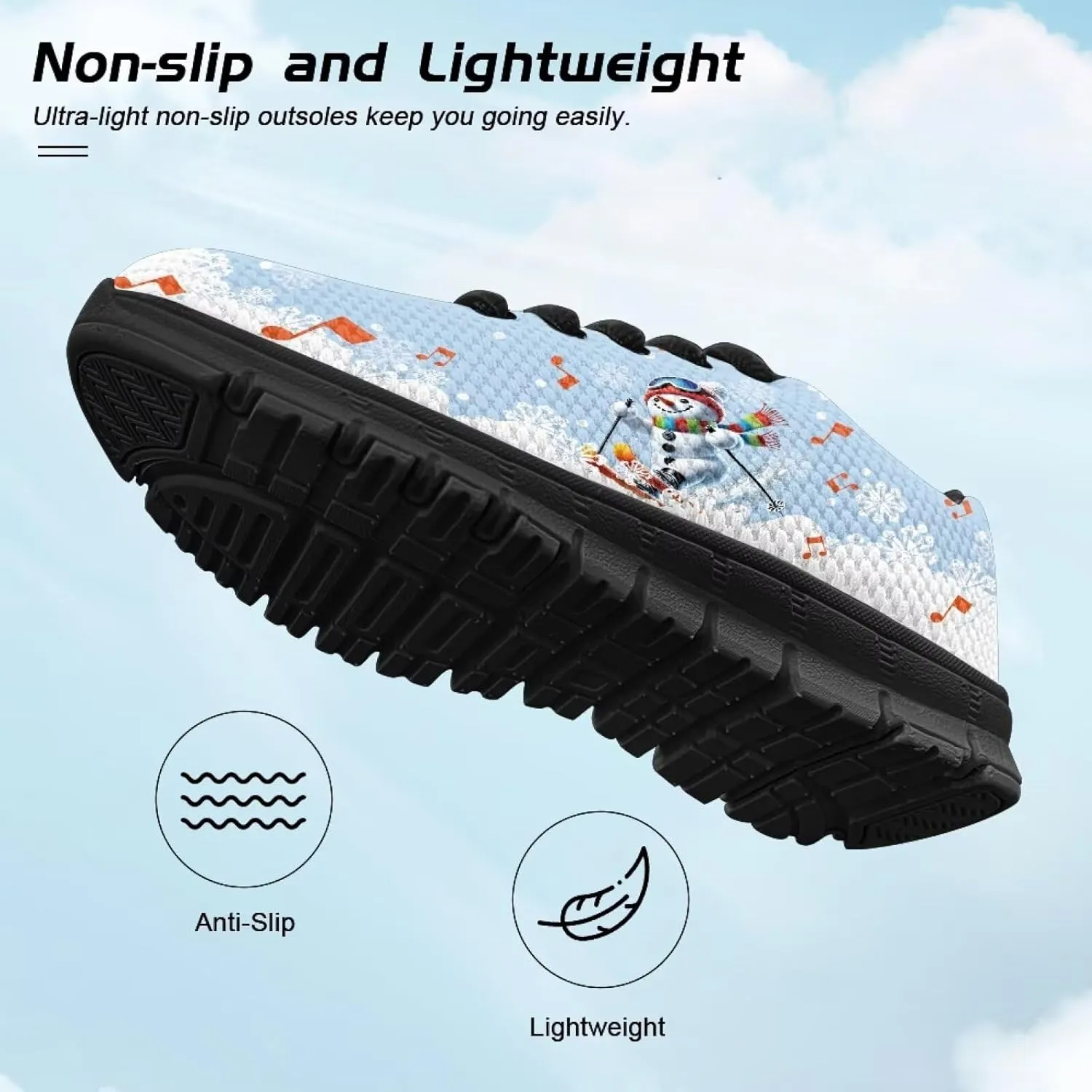 Lace-up Running Athletic Shoes Stylish Tennis Sneakers for Boys and Girls Lightweight Elastic Breathable Mesh Shoes for Christmas US Little Kid 11-13 Big Kid 1-5 Black Sole