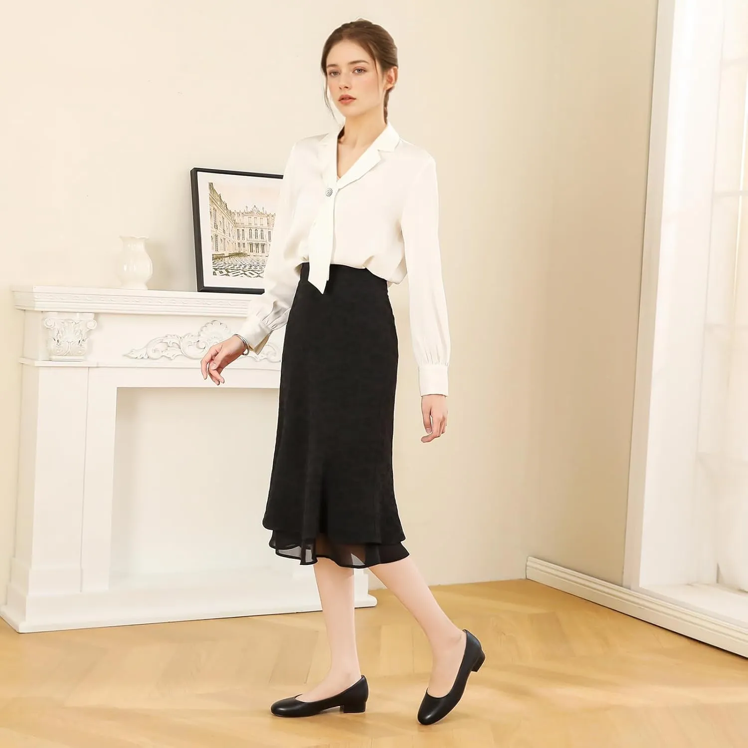 Low Heel Dress Shoes for Women Pumps Business Casual Office Shoes