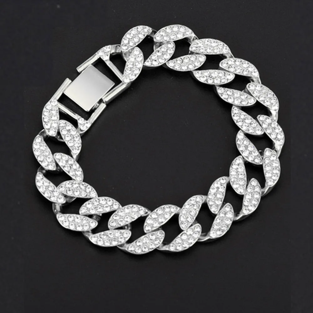 Luxury Brand Full Diamond Mens Watches Quartz Men Watch