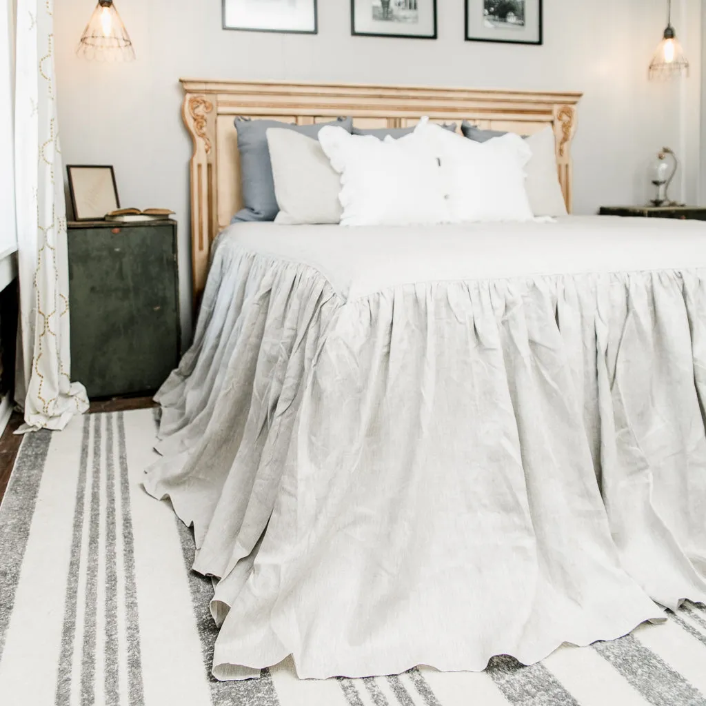 Luxury Linen Waterfall Bedspread