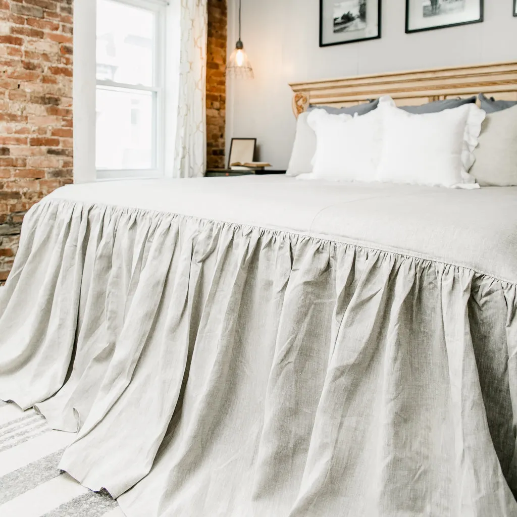 Luxury Linen Waterfall Bedspread