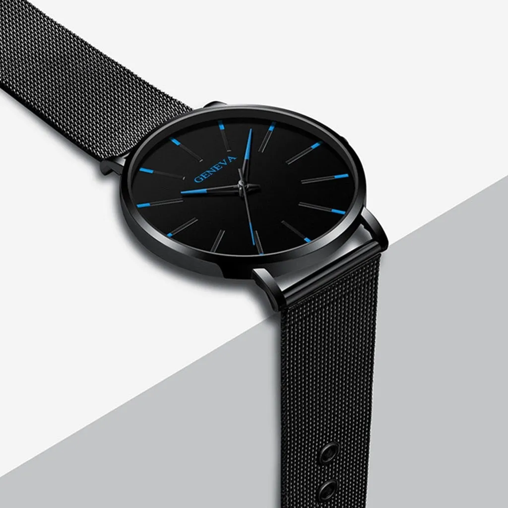 Men Luxury Watches Quartz Wrist watch Man Sport Analog Wristwatch Stainless Steel Casual Bracele Watch Simple Top Brand Clock
