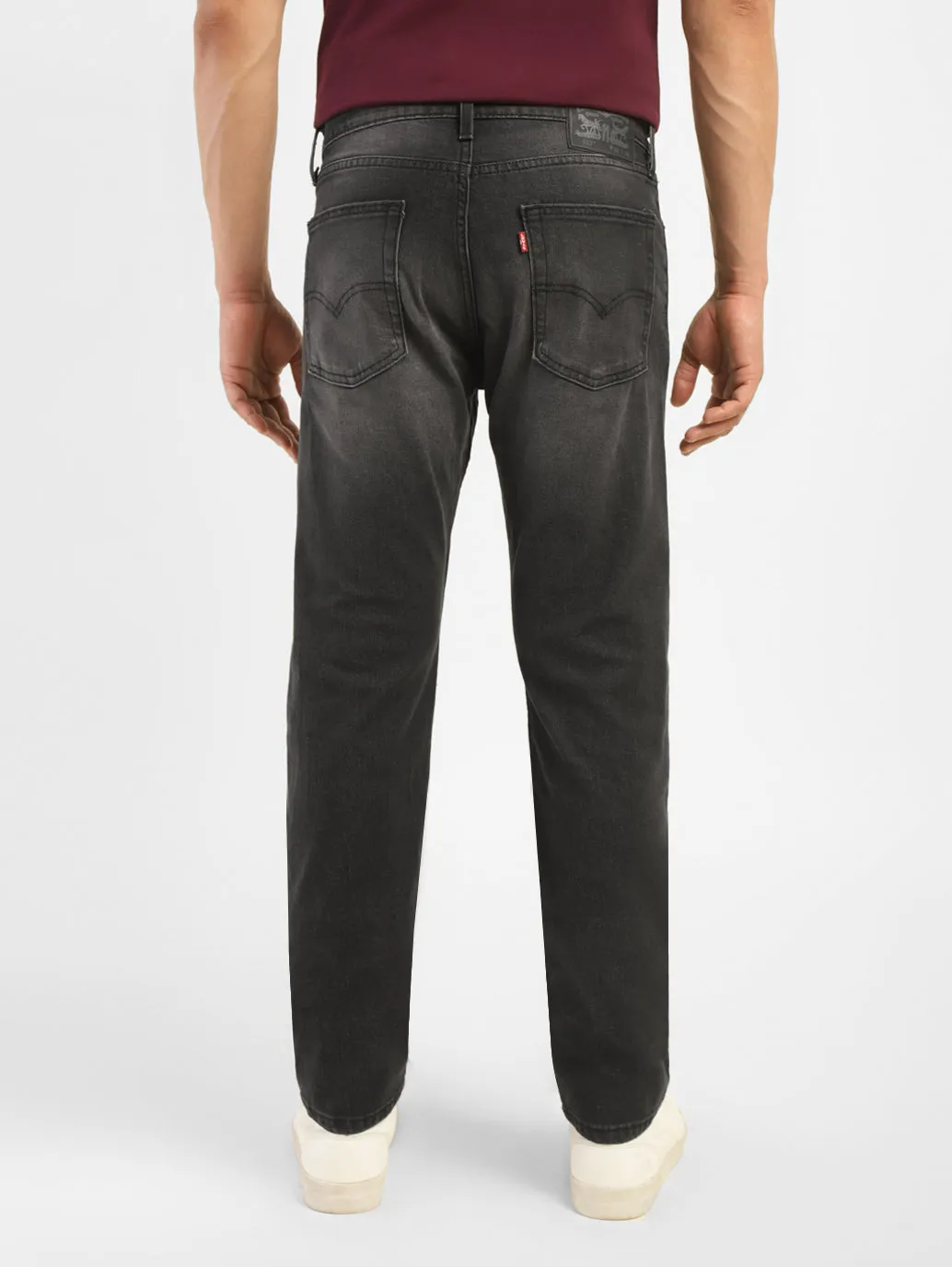 Men's 513 Charcoal Grey Slim Straight Fit Mid Rise Jeans