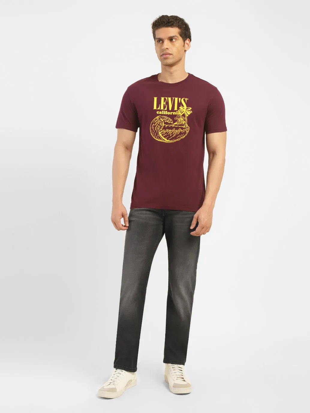 Men's 513 Charcoal Grey Slim Straight Fit Mid Rise Jeans