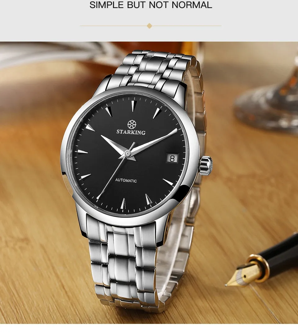 Men's Business Watch 40mm 5Bar Mechanical Watch Simple Sapphire  Ultra Thin Mechanical Watch