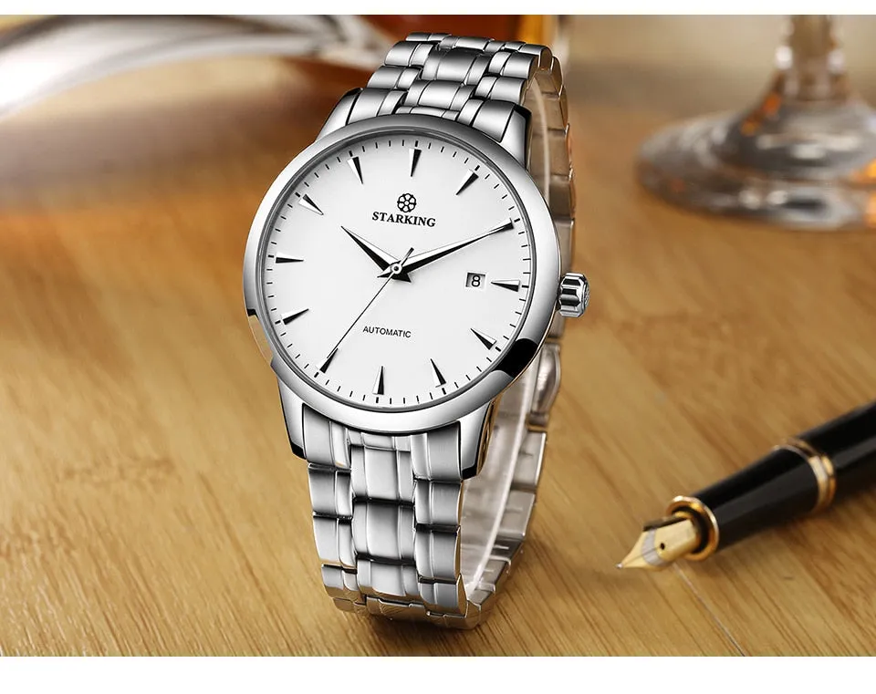Men's Business Watch 40mm 5Bar Mechanical Watch Simple Sapphire  Ultra Thin Mechanical Watch