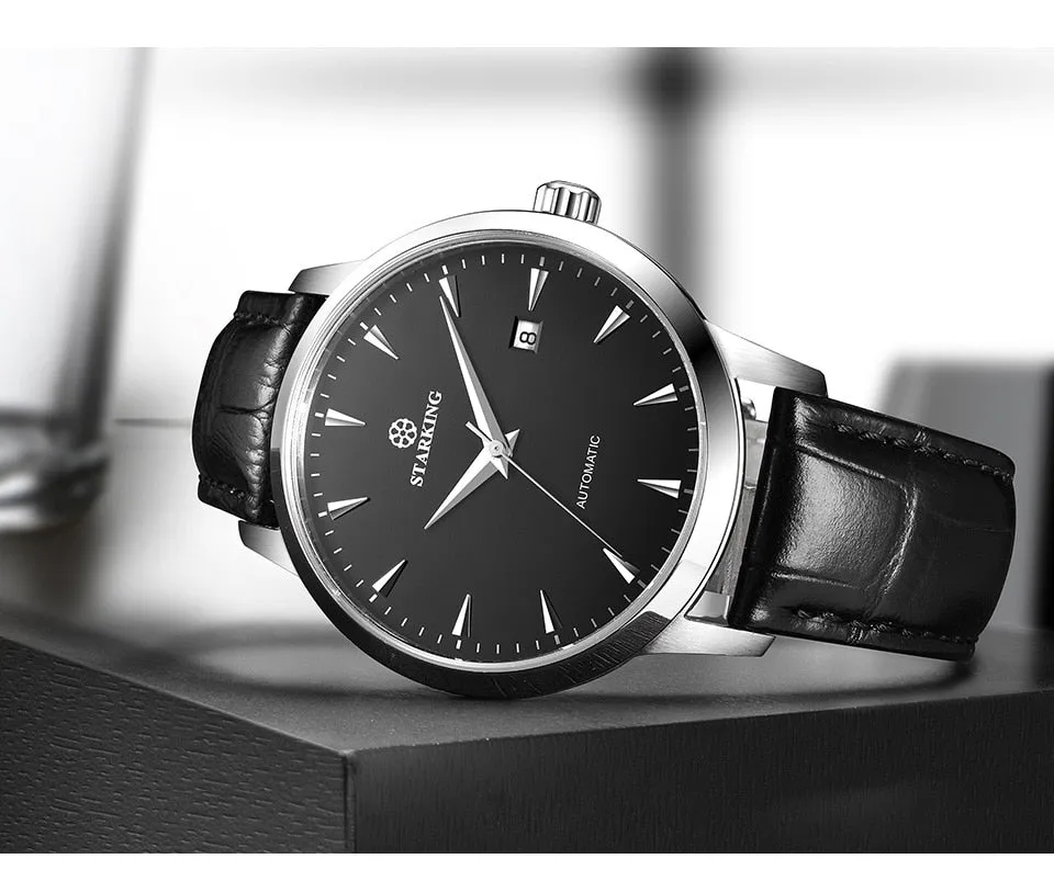 Men's Business Watch 40mm 5Bar Mechanical Watch Simple Sapphire  Ultra Thin Mechanical Watch