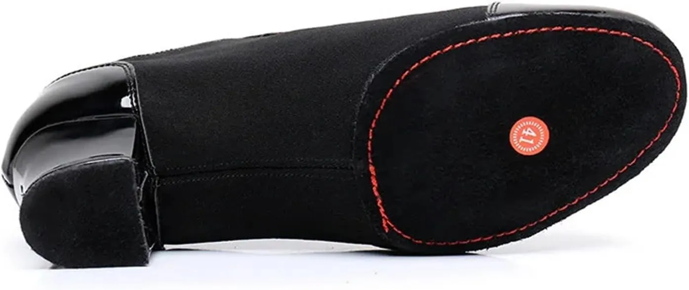 Men's Latin Dance Shoes Modern Dance Shoes Men Ballroom Dancing Soft Rubber Sole Suede Sole Optional Large Size Male Jazz Latin Shoes