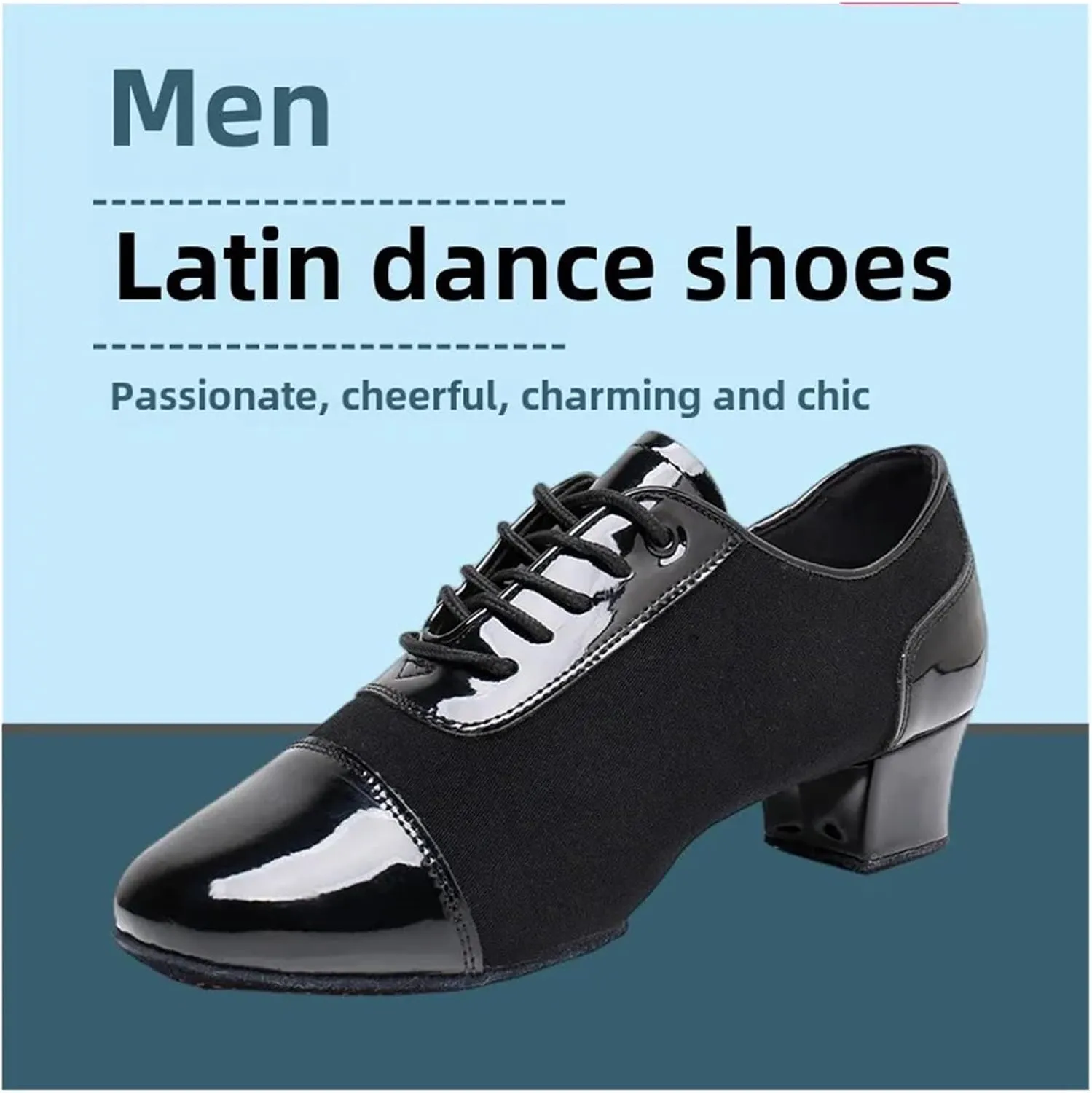 Men's Latin Dance Shoes Modern Dance Shoes Men Ballroom Dancing Soft Rubber Sole Suede Sole Optional Large Size Male Jazz Latin Shoes