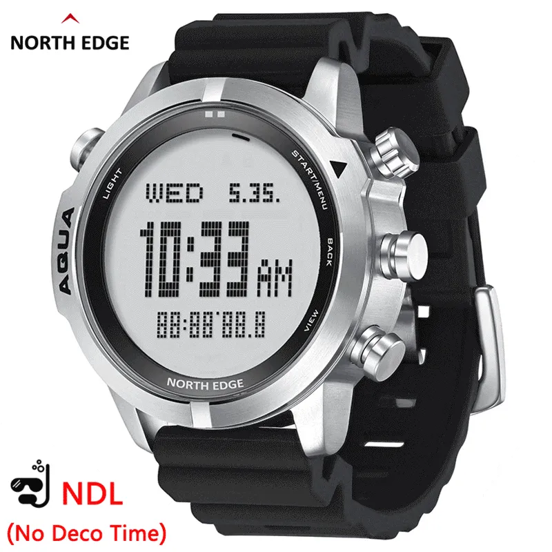 Men's Professional Diving Computer Watch Scuba Diving NDL (No Deco Time) 50M Dive Watches