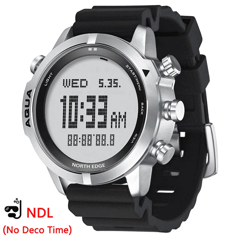 Men's Professional Diving Computer Watch Scuba Diving NDL (No Deco Time) 50M Dive Watches
