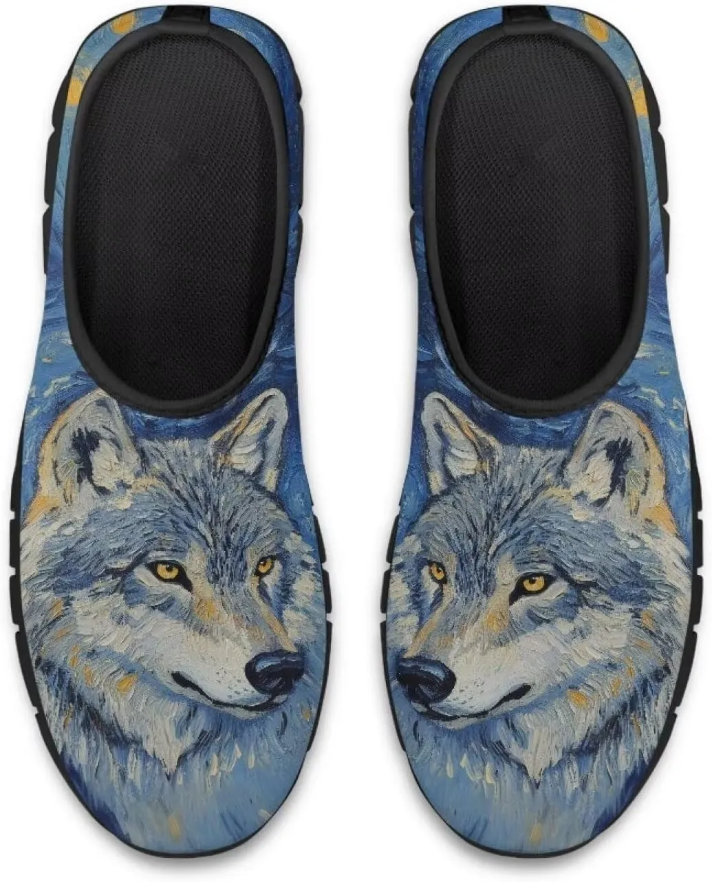 Men's Slip On Low Cut Sports Sneakers Van Gogh Casual Shoes Non-Slip Comfortable Outdoor Workout Footwear US5-14