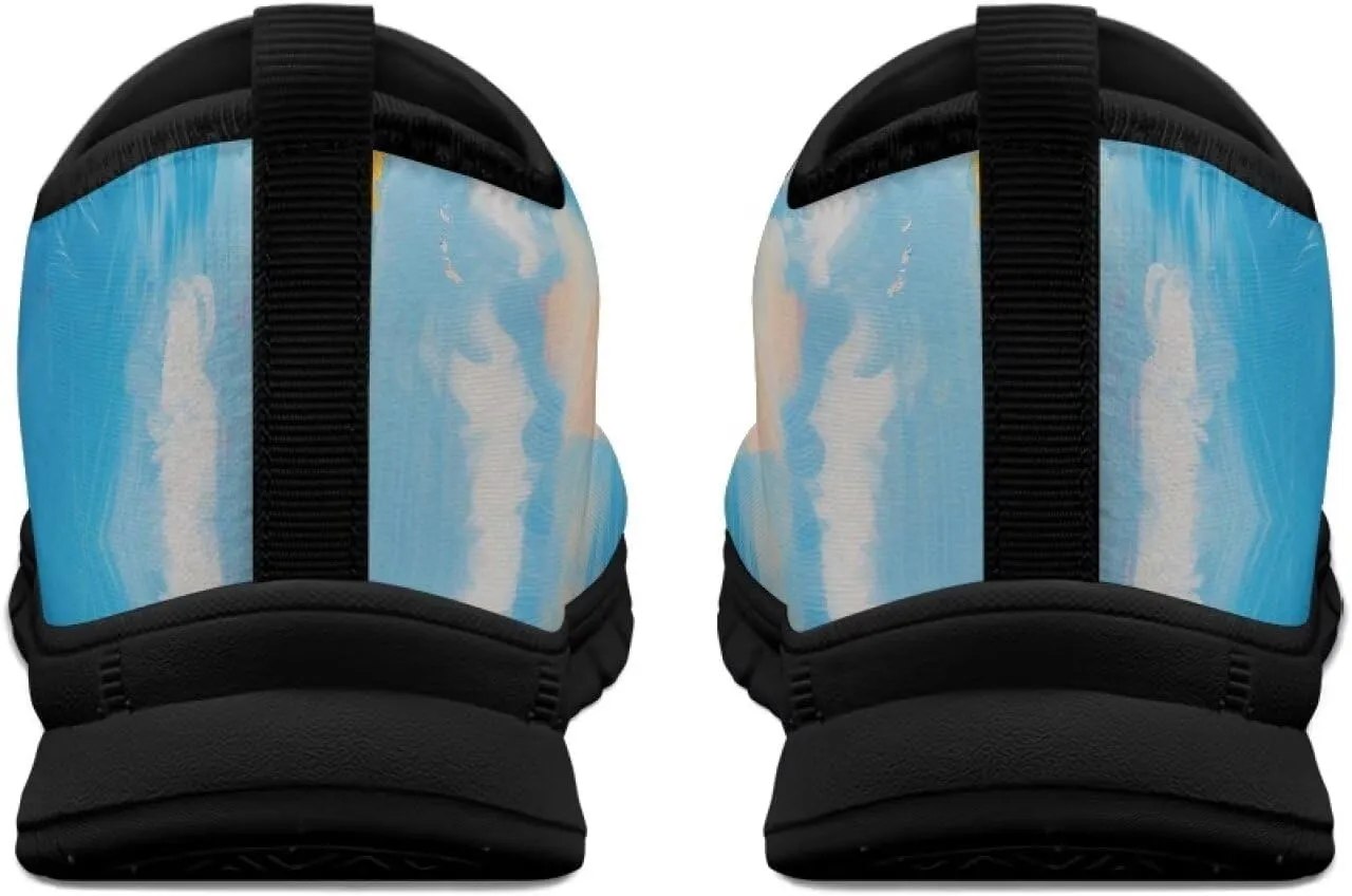 Men's Slip On Low Cut Sports Sneakers Van Gogh Casual Shoes Non-Slip Comfortable Outdoor Workout Footwear US5-14