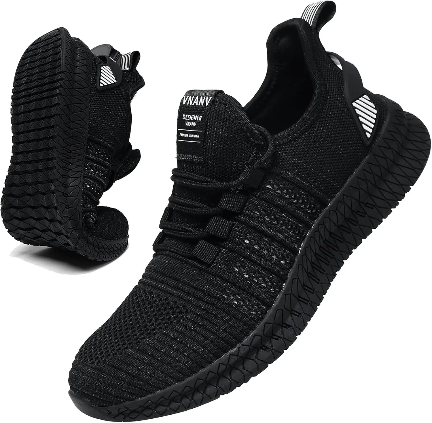 Mens Slip On Walking Shoes Lightweight Breathable Non Slip Running Comfortable Gym Tennis Athletic Fashion Sneakers Men