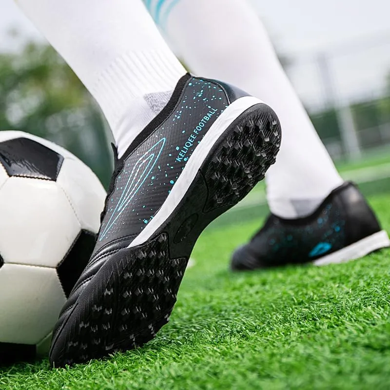 Men's Soccer Cleats Outdoor Indoor AG/FG/TF Professional Football Shoes Low-Top Non-Slip Lightweight Breathable Youth Boys Athletic Training Sneakers