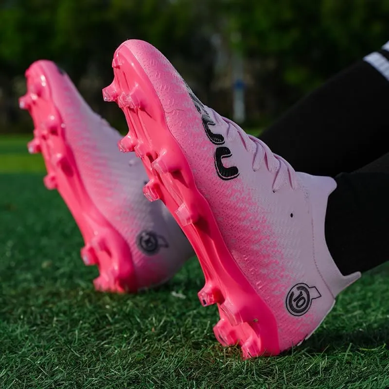 Men's Soccer Cleats Outdoor Indoor AG/FG/TF Professional Football Shoes Low-Top Non-Slip Lightweight Breathable Youth Boys Athletic Training Sneakers