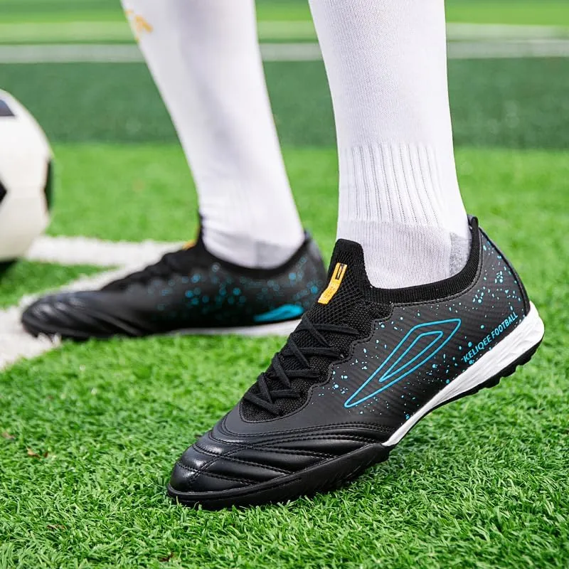Men's Soccer Cleats Outdoor Indoor AG/FG/TF Professional Football Shoes Low-Top Non-Slip Lightweight Breathable Youth Boys Athletic Training Sneakers
