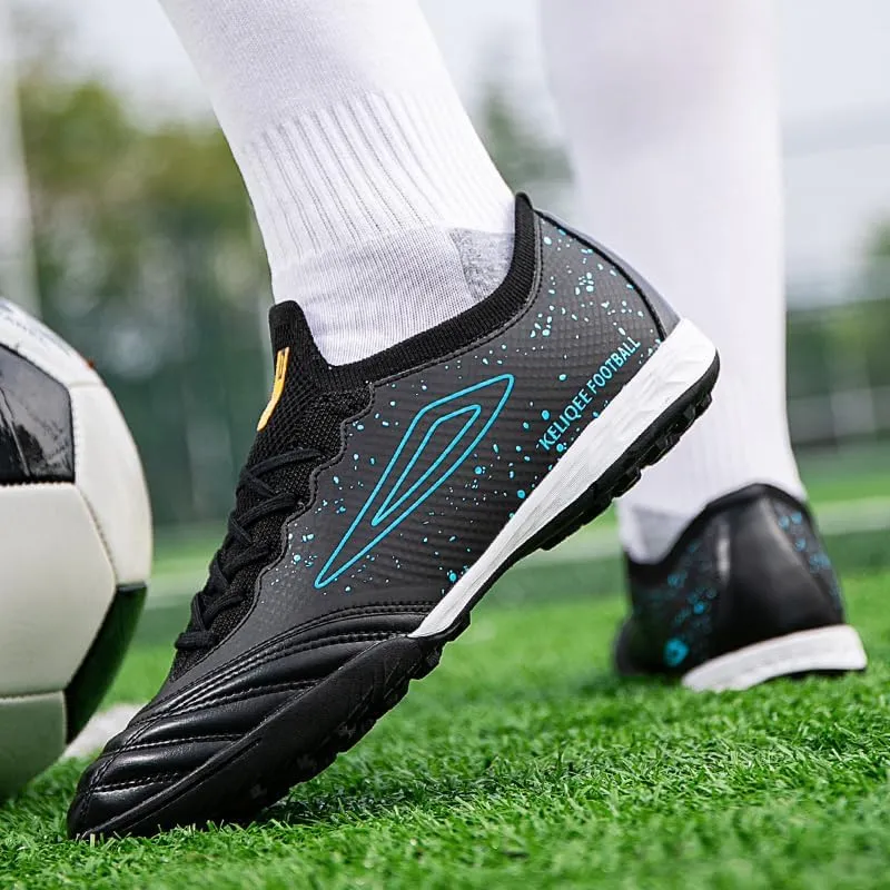 Men's Soccer Cleats Outdoor Indoor AG/FG/TF Professional Football Shoes Low-Top Non-Slip Lightweight Breathable Youth Boys Athletic Training Sneakers