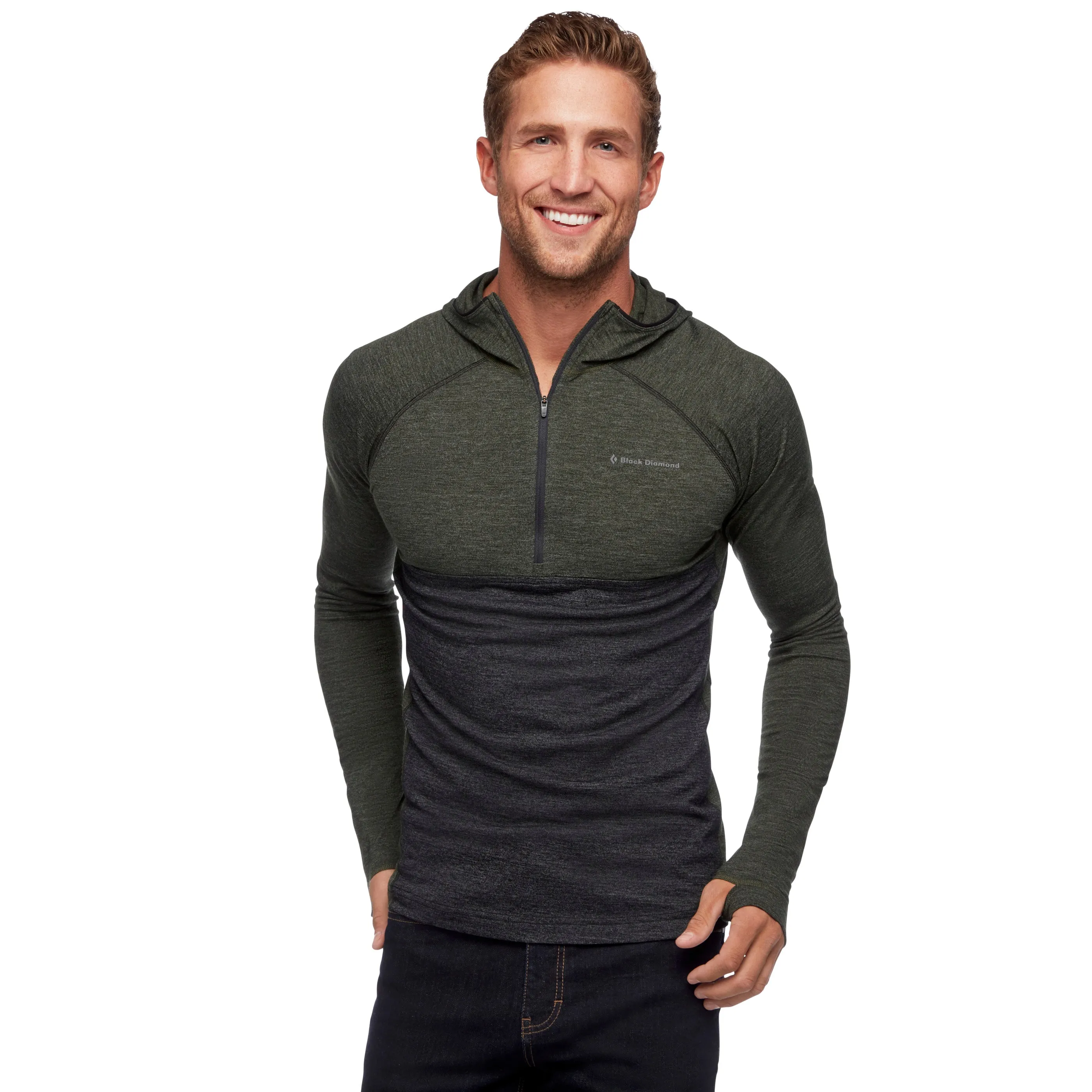 Men's Solution 150 Merino Baselayer Crew Half Zip Hoody
