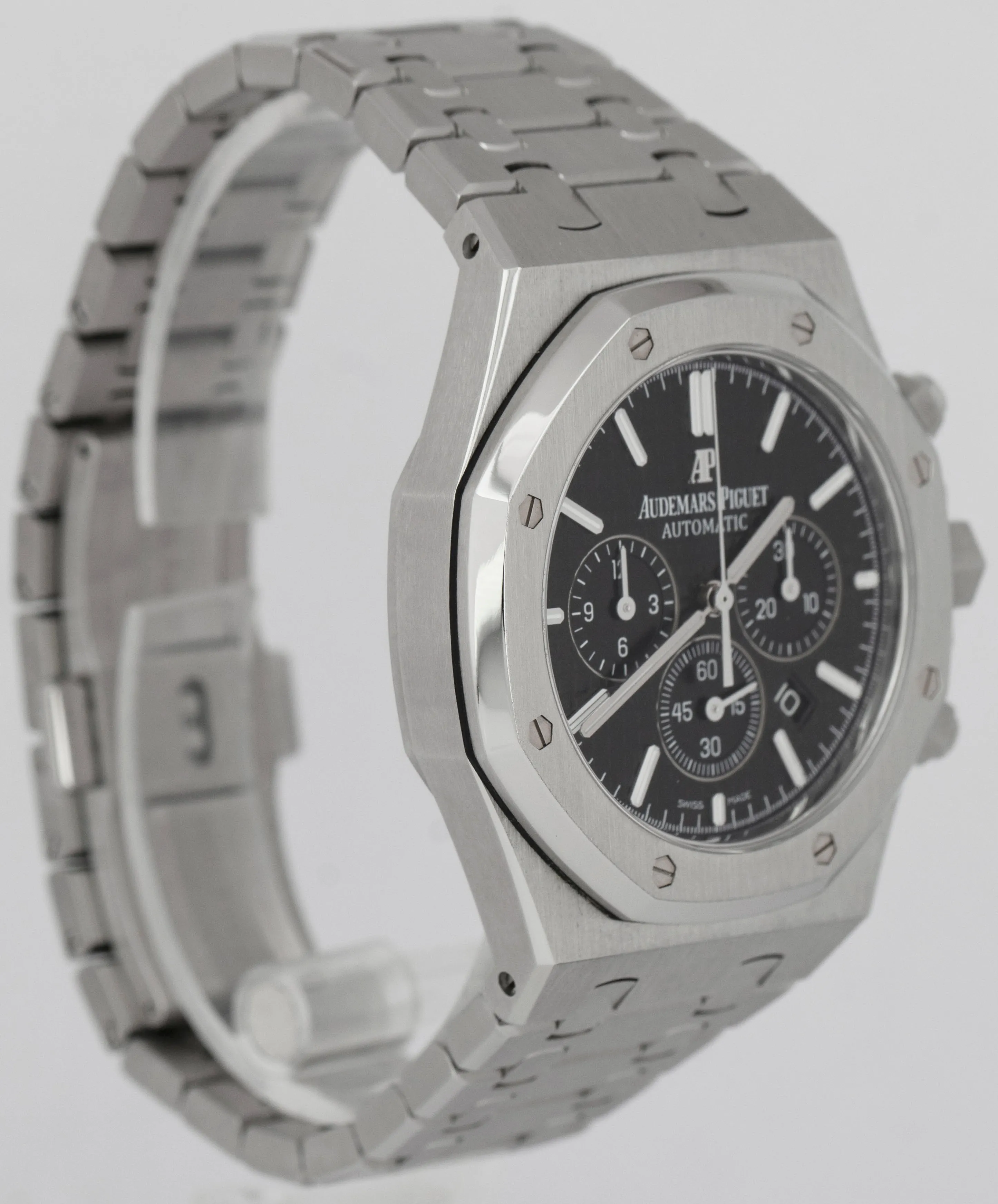 MINT PAPERS Audemars Piguet Royal Oak 41mm Chronograph Black Steel Watch 26320ST
