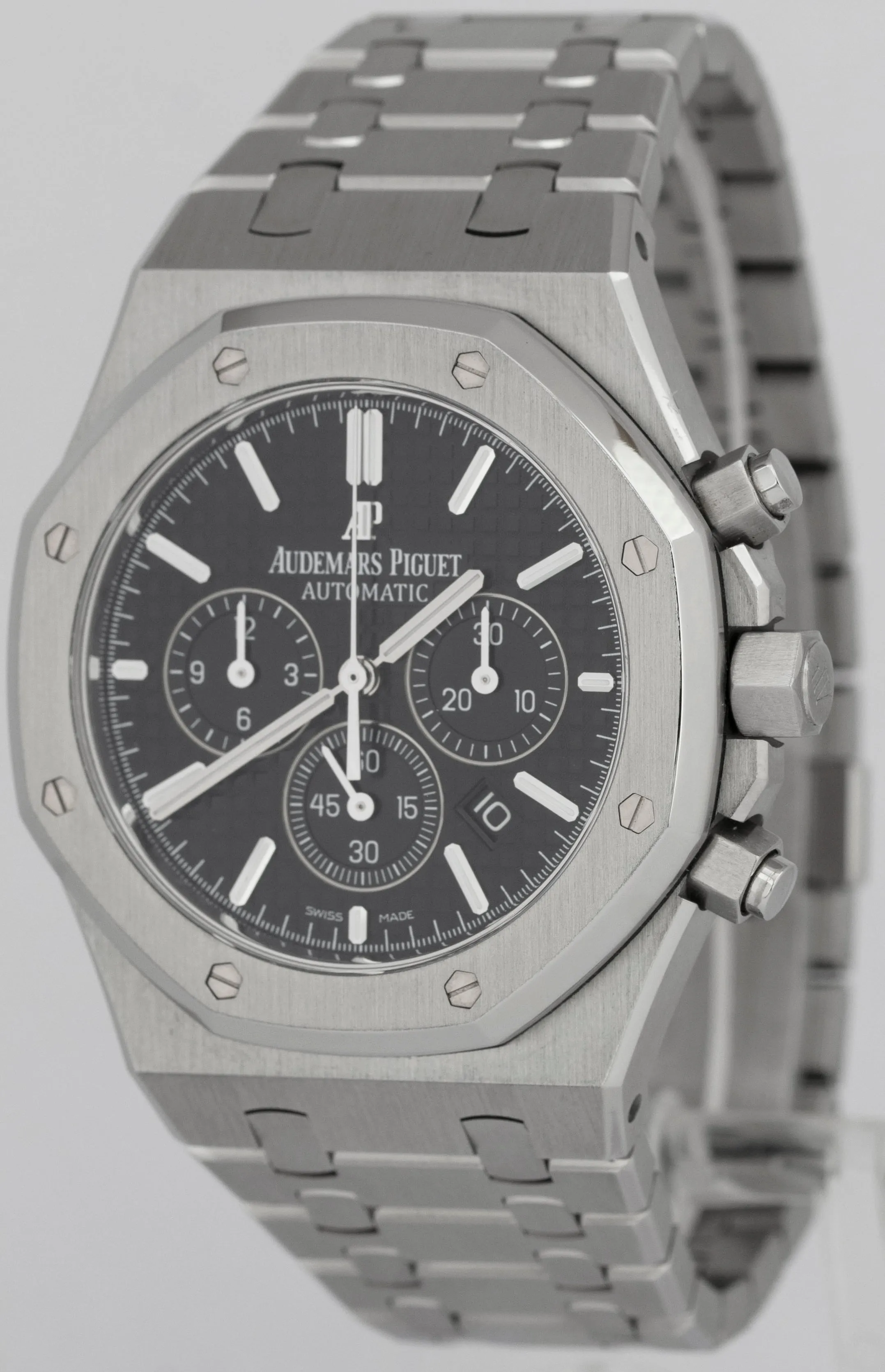 MINT PAPERS Audemars Piguet Royal Oak 41mm Chronograph Black Steel Watch 26320ST