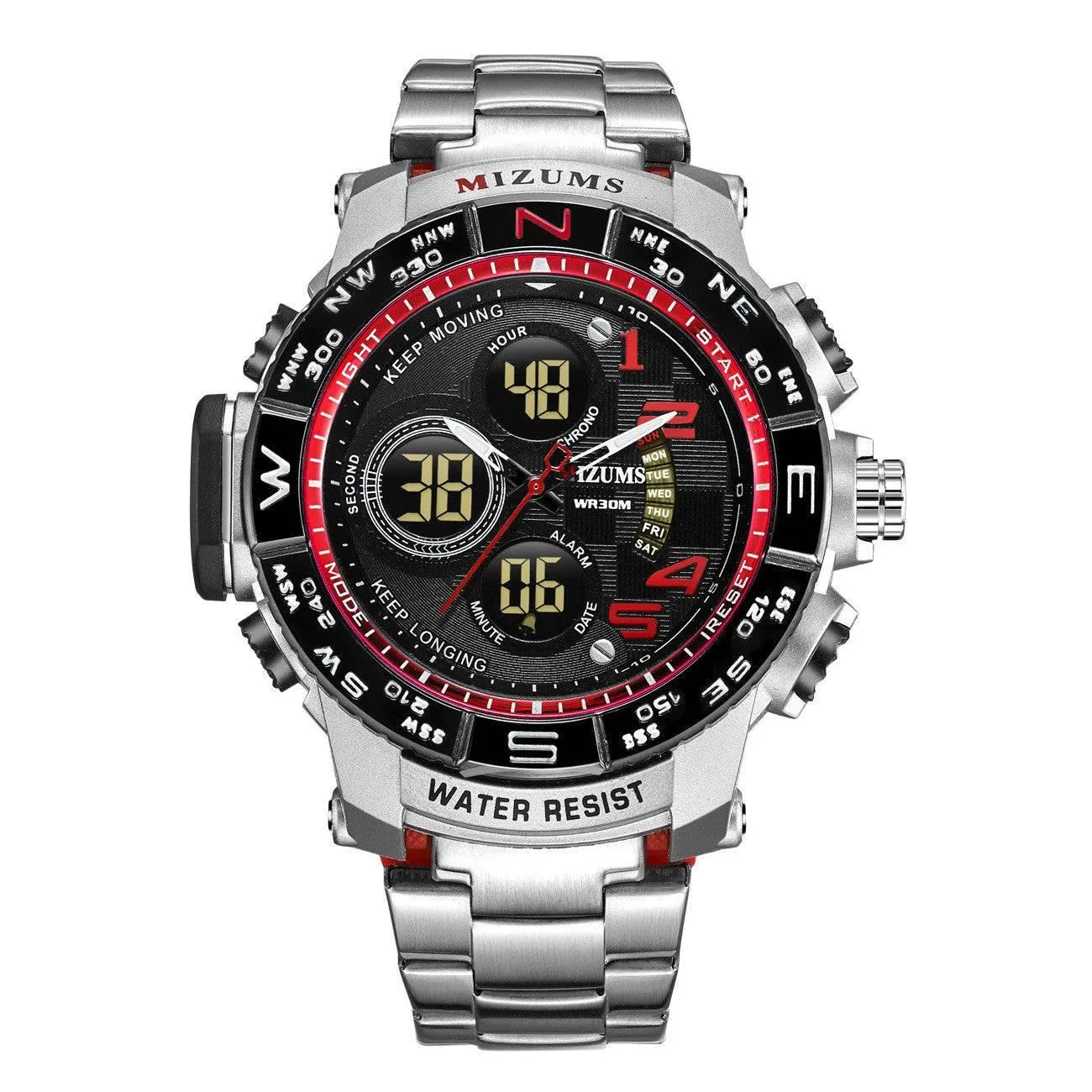 Mizums 8002 Analog Digital Quartz Watch For Men