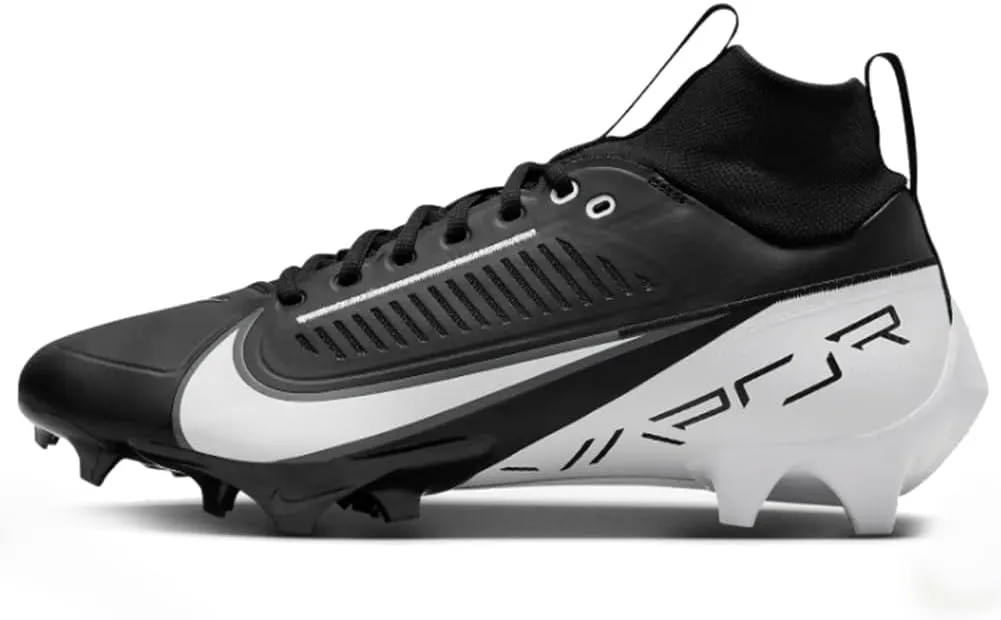 Nike Vapor Edge Pro 360 2 Men's Football Cleats (DA5456-001,Black/White-Black) Size 9.5