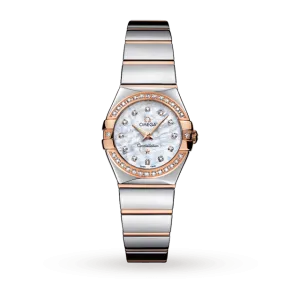 OMEGA Constellation 18ct Rose Gold Ladies Watch 123.25.24.60.55.005
