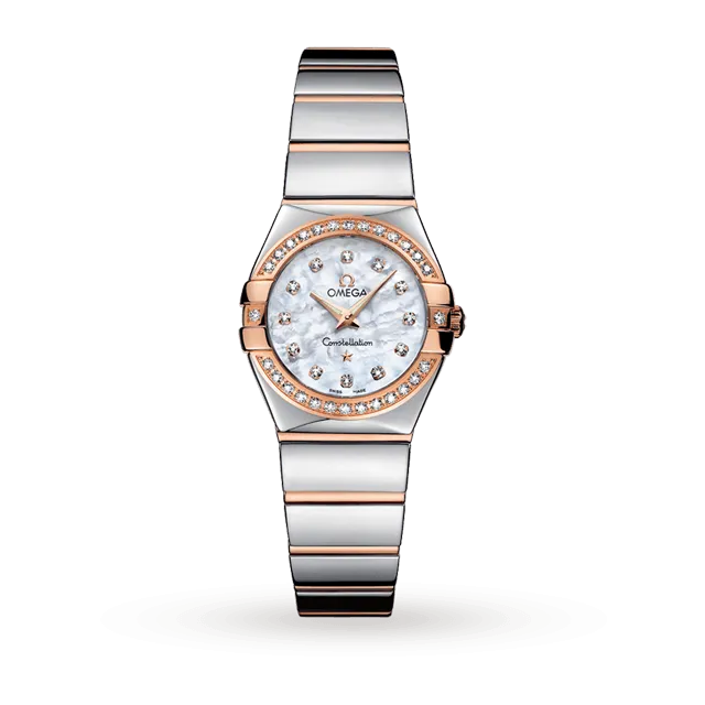 OMEGA Constellation 18ct Rose Gold Ladies Watch 123.25.24.60.55.005