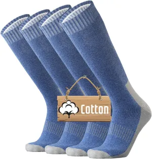ONKE Knee High Socks Cushioned Moisture Wicking for Mens Over the Calf OTC Steel Toe Western Work Boot Thermal Hiking Hunting