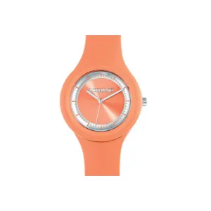 Orange Pumpkin Pie Orange & Silver Colours Waterproof Watch