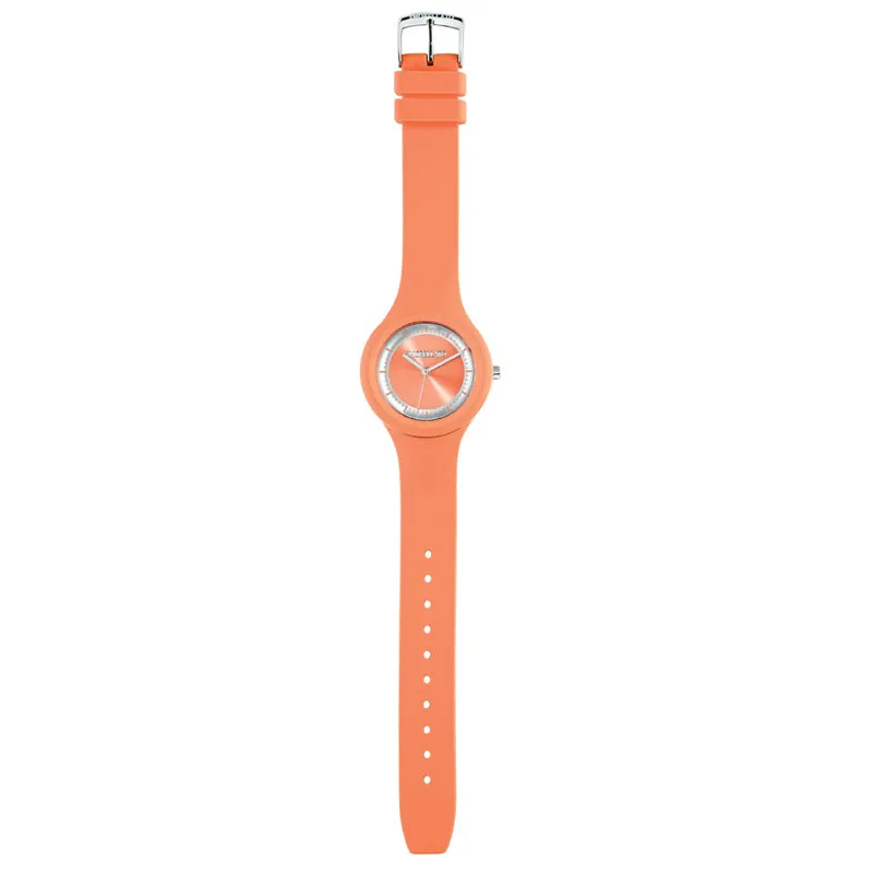 Orange Pumpkin Pie Orange & Silver Colours Waterproof Watch
