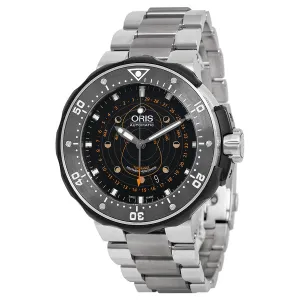 Oris ProDiver Pointer Moon Black Dial Titanium Men's Watch 01 761 7682 7134-Set