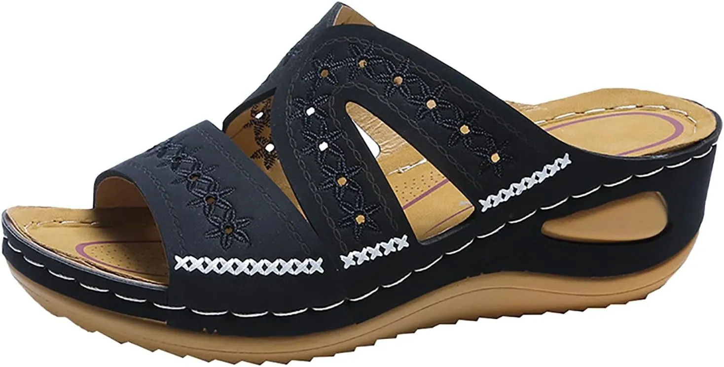 Orthopedic Sandals for Women Summer Wedge Sandals Womens 2025 Comfortable Dressy Casual Beach Slippers