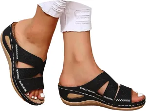 Orthopedic Sandals for Women Summer Wedge Sandals Womens 2025 Comfortable Dressy Casual Beach Slippers