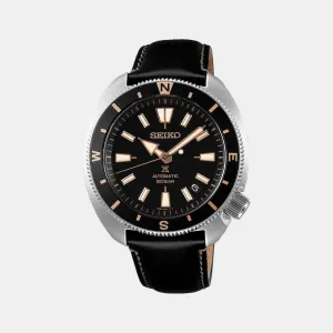 Prospex Men's Black Analog Leather Watch SRPG17K1