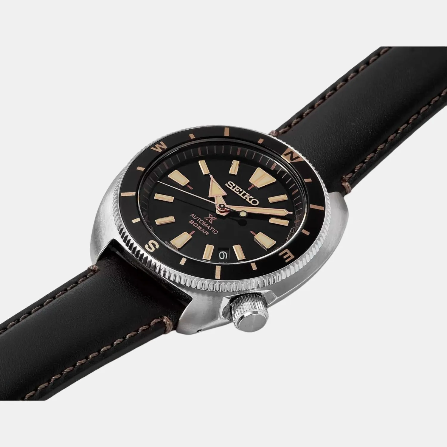 Prospex Men's Black Analog Leather Watch SRPG17K1